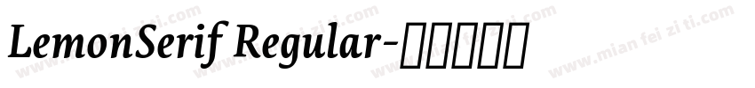 LemonSerif Regular字体转换